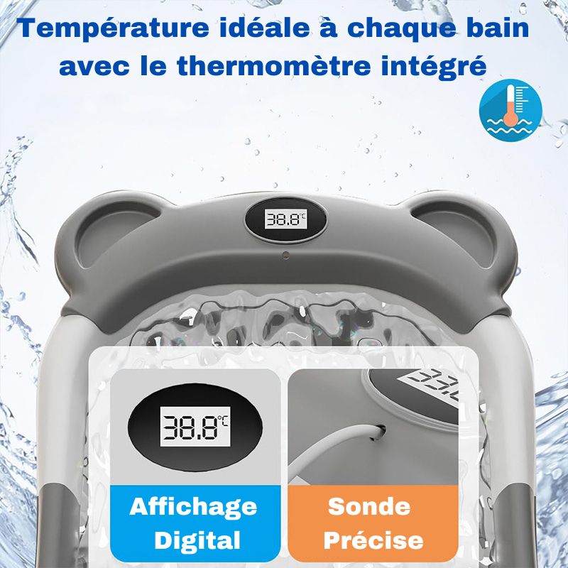 Baignoire bébé pliable - Confort & Sécurité | SweetBath