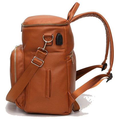 Sac à Langer en Cuir Élégant et Pratique - Luxbaby