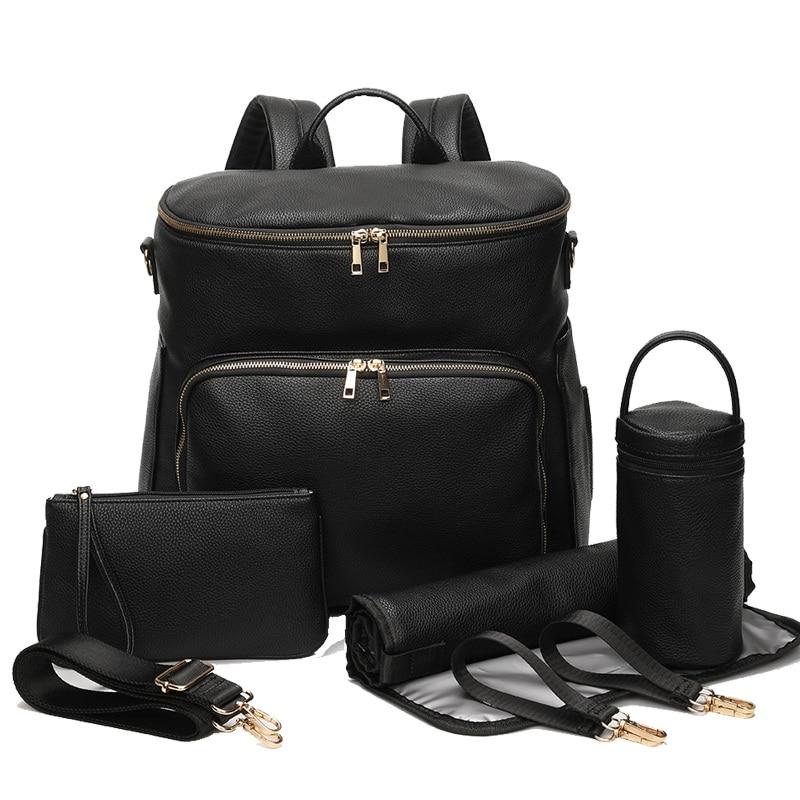 Sac à Langer en Cuir Élégant et Pratique - Luxbaby